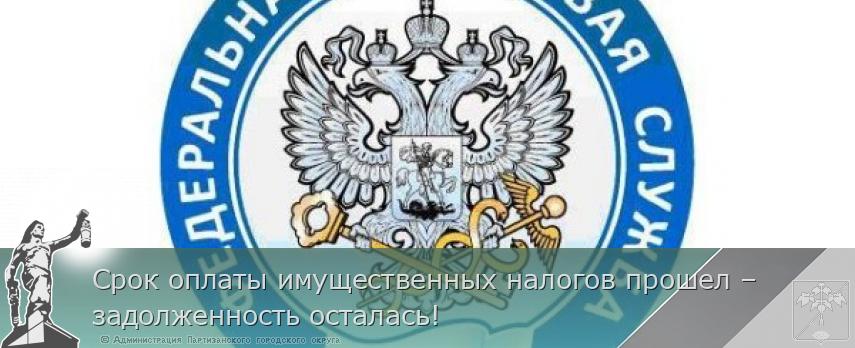 Срок оплаты имущественных налогов прошел – задолженность осталась!